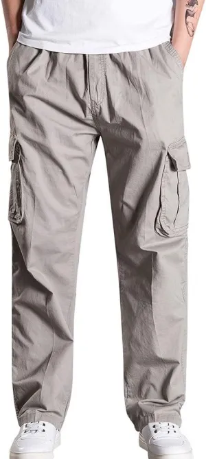 MIDOO Golf Pants Men Tapered Leg Casual Drawstring Waist Joggers Lightweight Breathable Active Athletic Fishing Hiking Pants