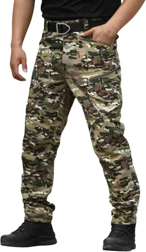 MIDOO Golf Pants Men Tapered Leg Casual Joggers Pants Stretch Drawstring Elastic Waist Tapered Leg Sweatpants with Pockets