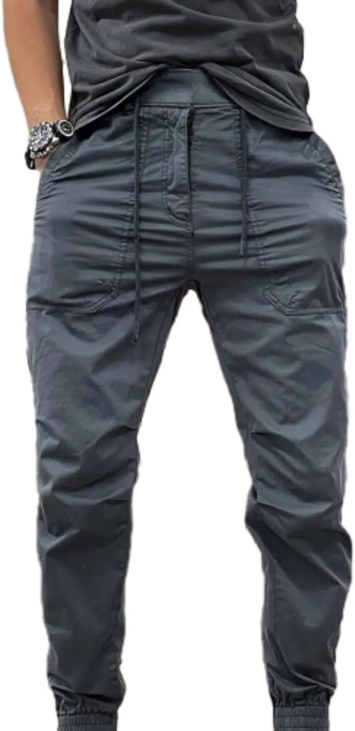MIDOO Mens Cargo Pants with Pockets Casual Joggers Athletic Pants Flex Stretch Loose Straight Sweatpants Work Hiking Pants