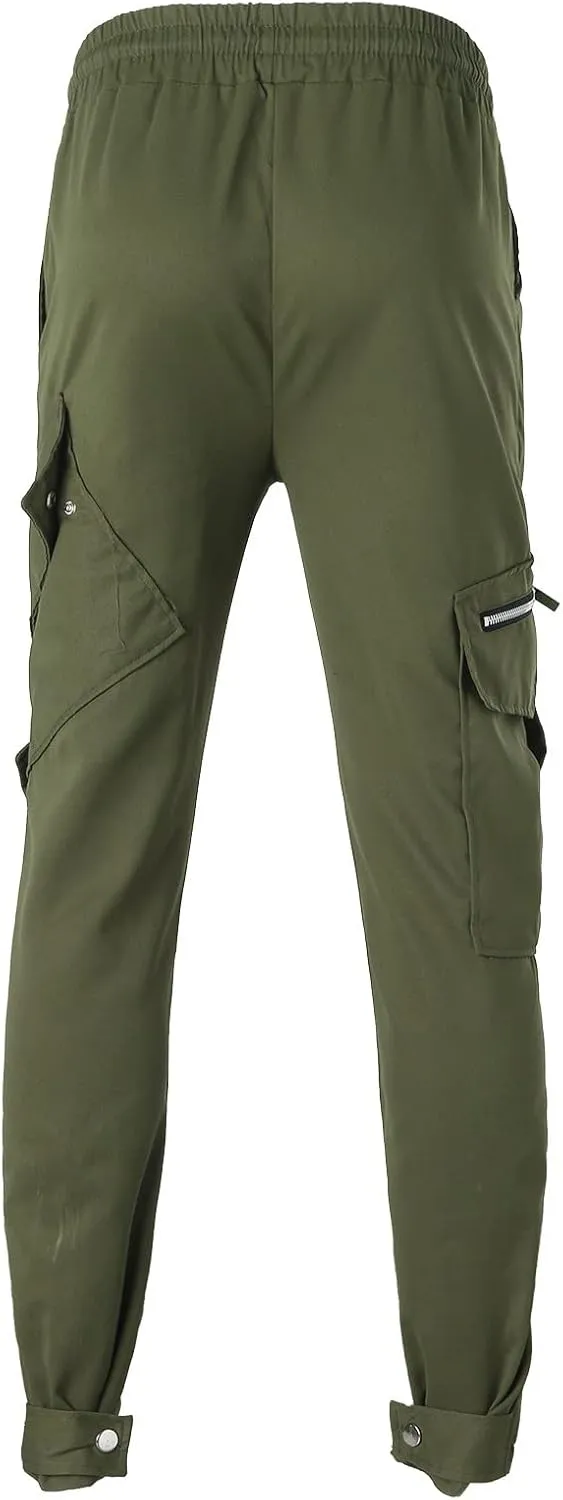 MIDOO Mens Tactical Pants Stretch Flex Casual Loose Straight Sweatpants Outdoor Lightweight Work Hiking Pants Jogger Tousers