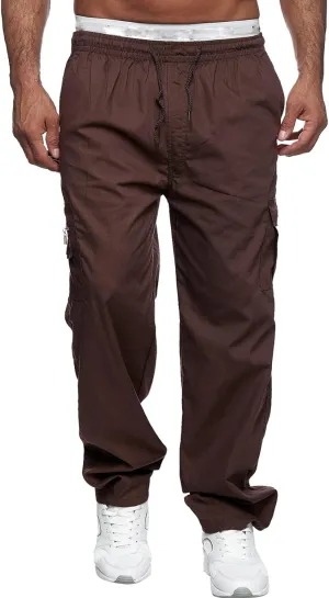 MIDOO Tactical Pants for Men Stretch Waterproof Baggy Sweat Pants Lightweight Hiking Work Pants Relaxed Straight Leg Tousers