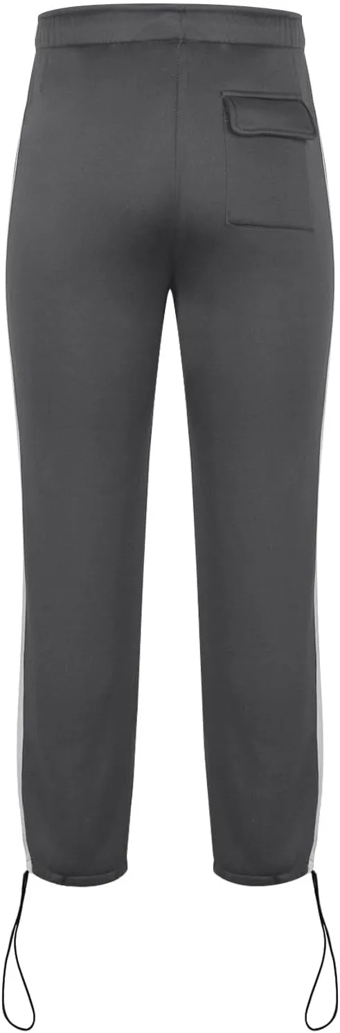 Muscularfit Mens Casual Pants Stretch Waist Big and Tall Athletic Sweatpants with Pockets Lightweight Solid Lounge Fall Pants