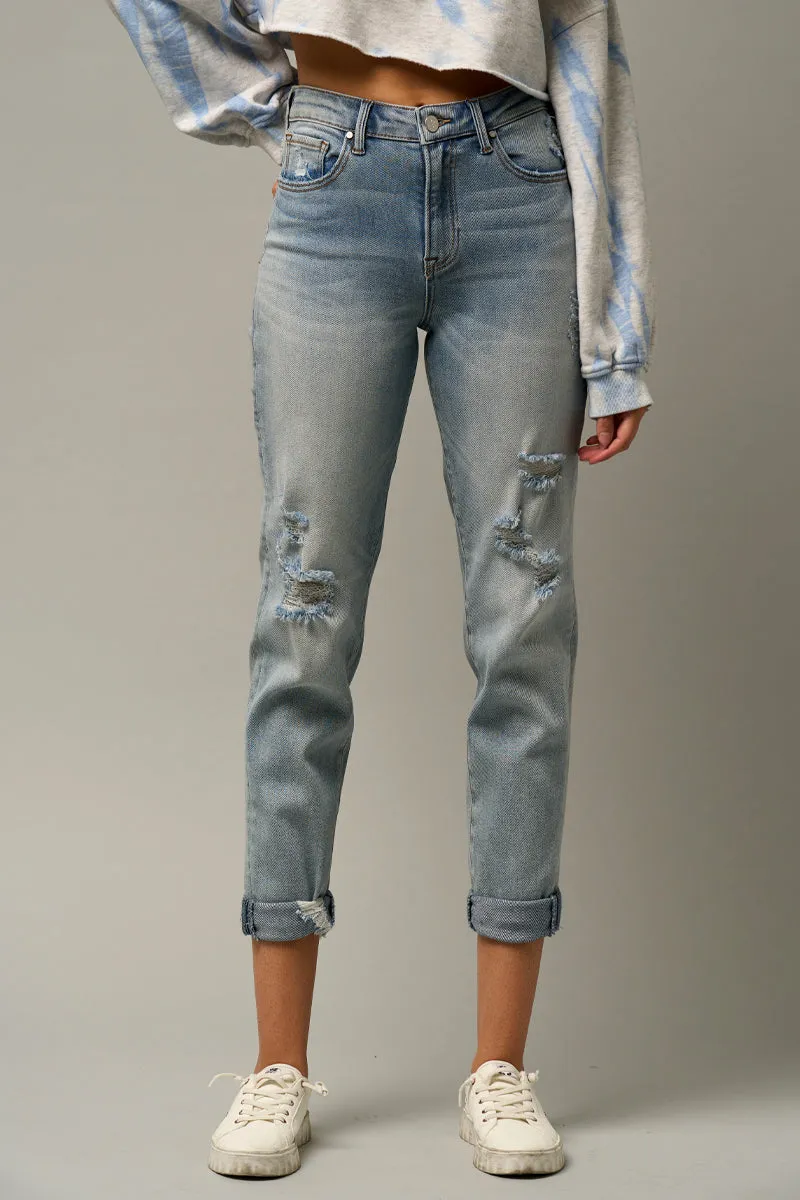 Never Gone Girlfriend Stretched Jeans