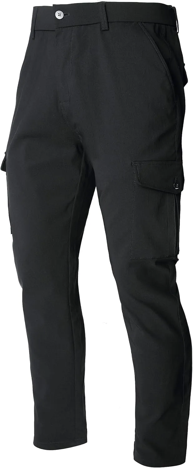 NOVOCCT Cargo Pants for Men - Relaxed Fit Mens Cargo Pants - Premium High Stretch Multi-Pockets Casual Chinos Pants for Men