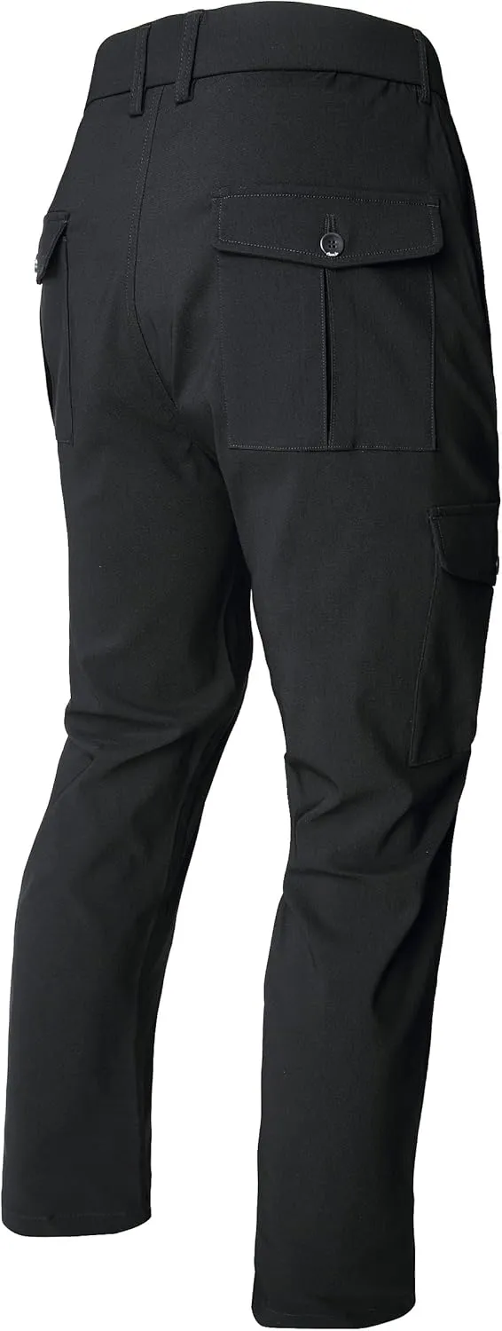 NOVOCCT Cargo Pants for Men - Relaxed Fit Mens Cargo Pants - Premium High Stretch Multi-Pockets Casual Chinos Pants for Men