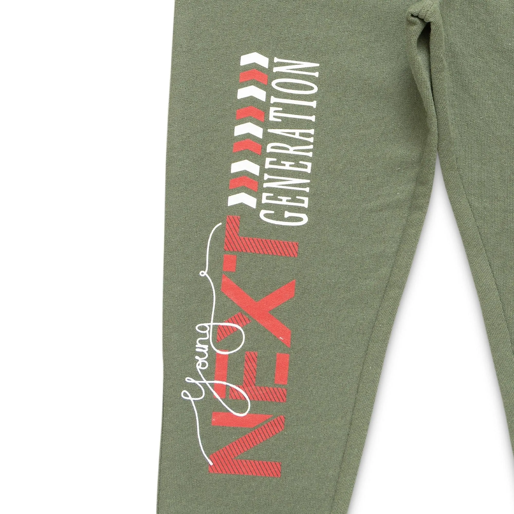 "Baby Boys' Jogger Pants  Pack of 2, Sporty 'Next Generation' & 'Athletic Division' Prints, Cotton Blend"