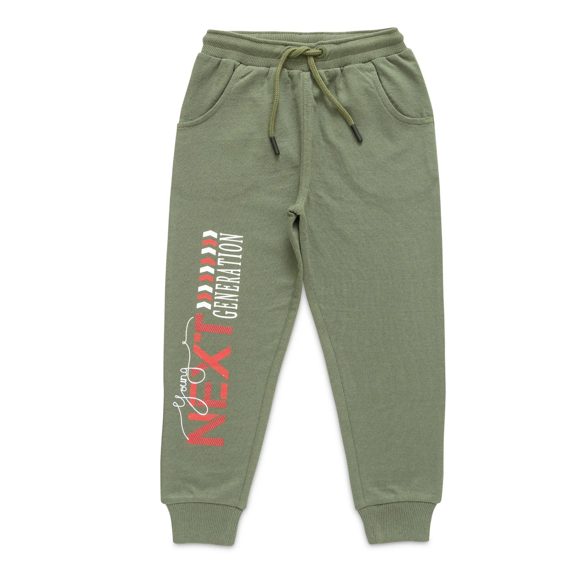 "Baby Boys' Jogger Pants  Pack of 2, Sporty 'Next Generation' & 'Athletic Division' Prints, Cotton Blend"