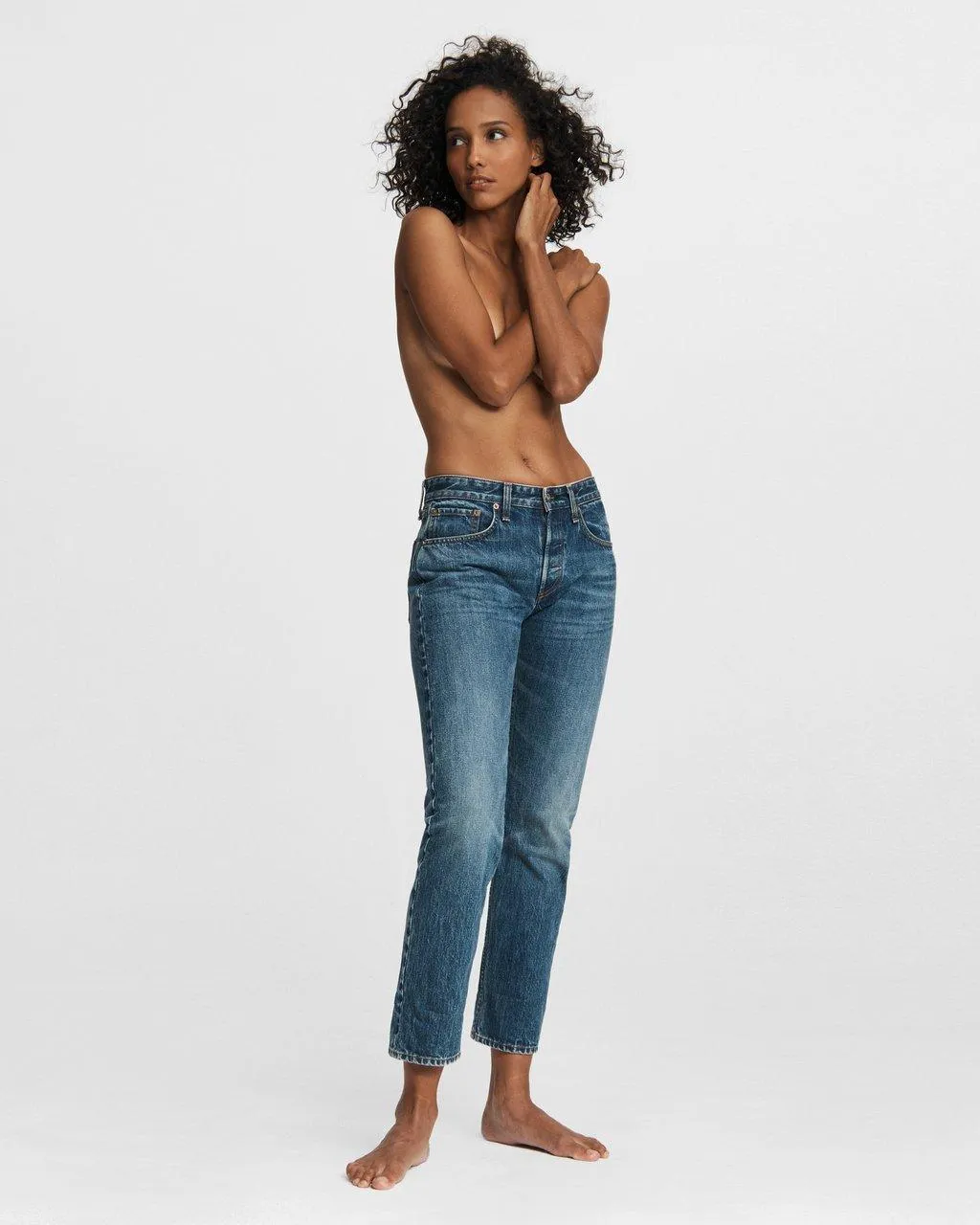 Rosa Mid-rise Boyfriend Jeans