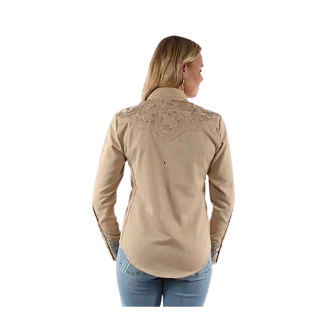 Scully Leather Women's Tooled Sand Shirt