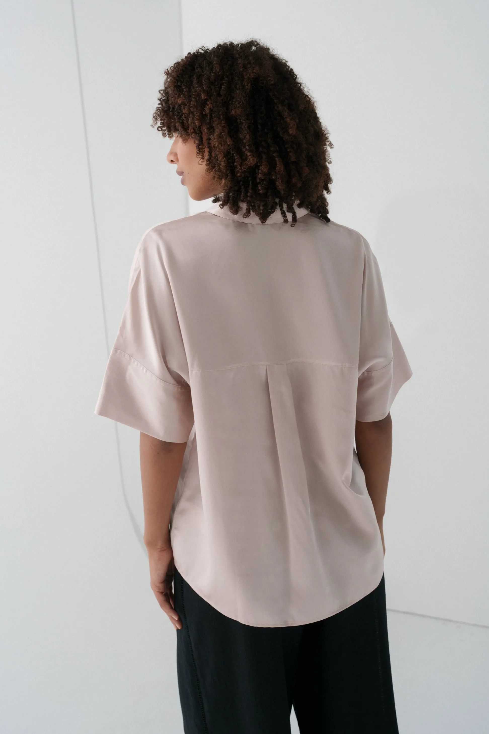 TONI PINK SILK SHIRT