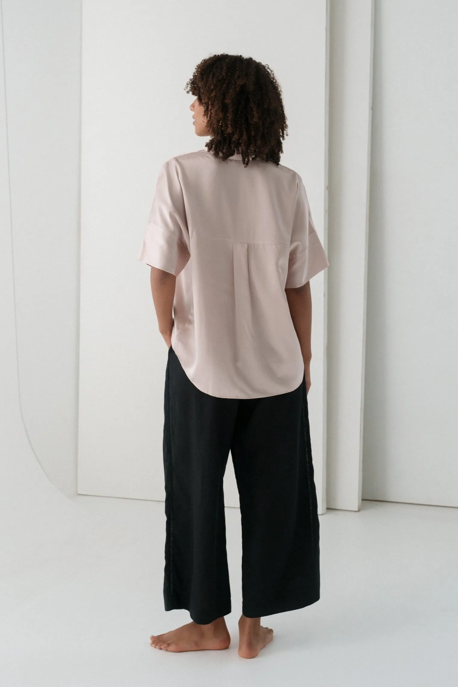 TONI PINK SILK SHIRT
