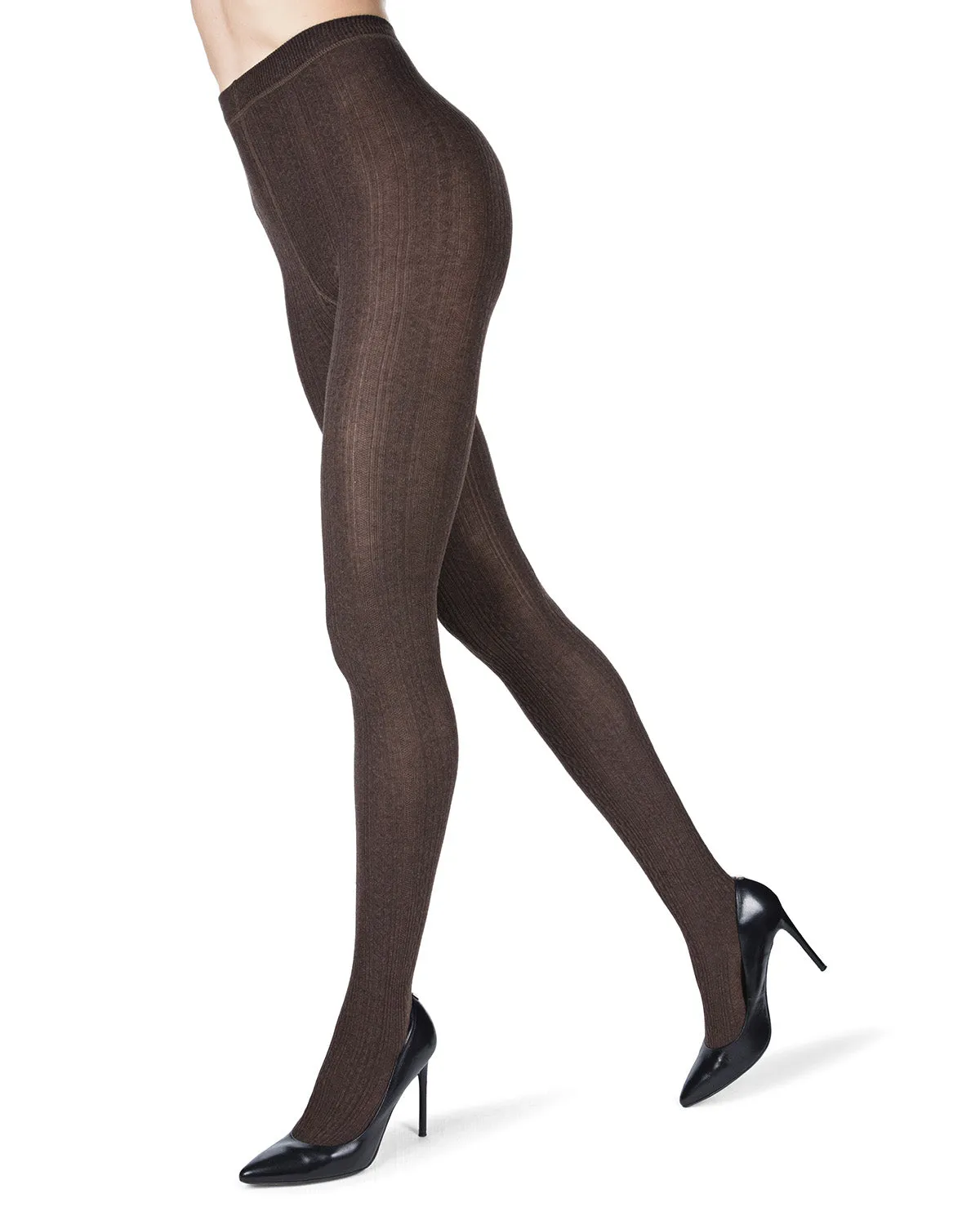 Toronto Cable Sweater Cotton Blend Tights
