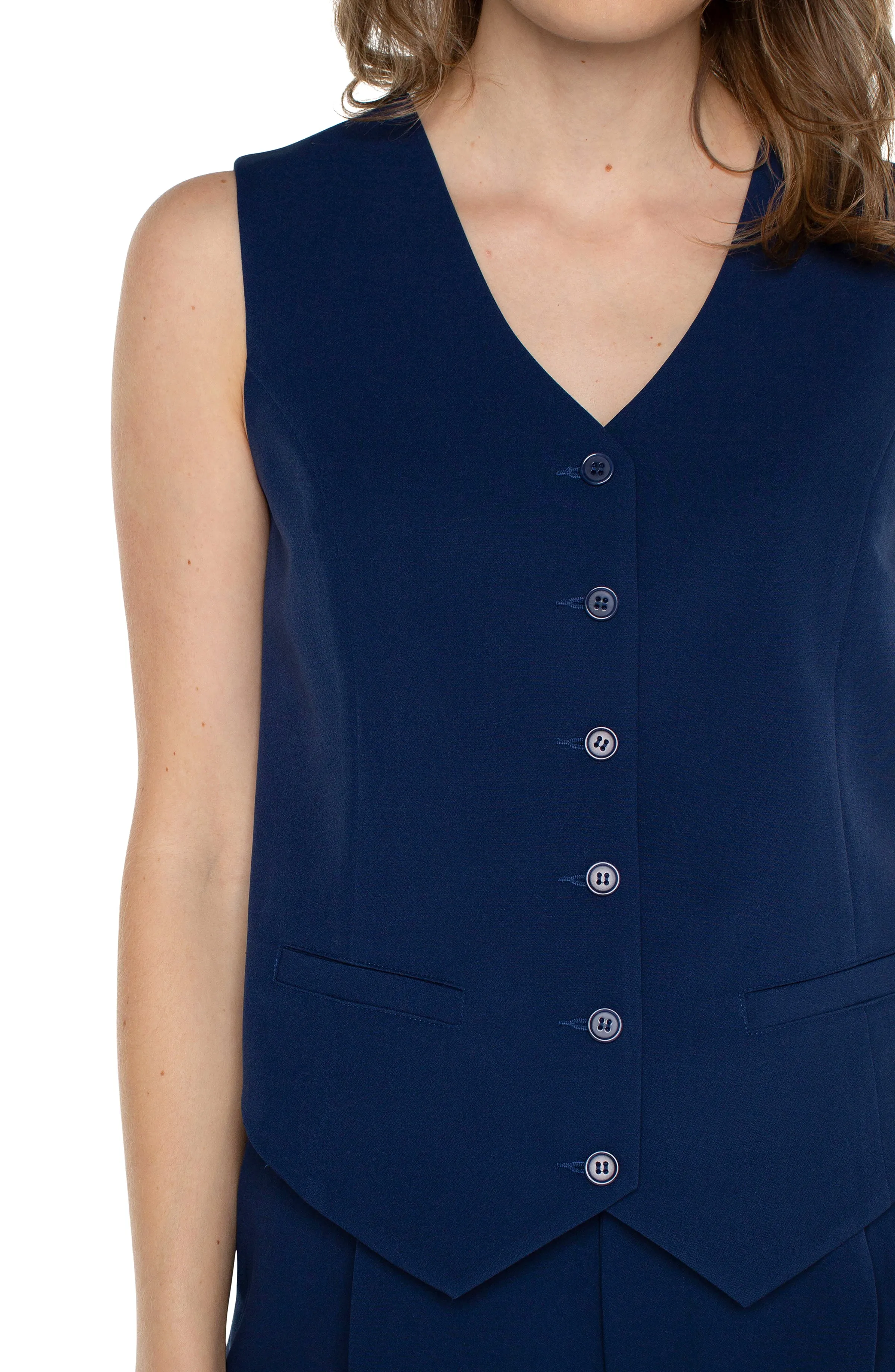 VEST WITH WELT POCKETS