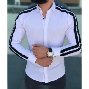 White Stripe Men's Shirt