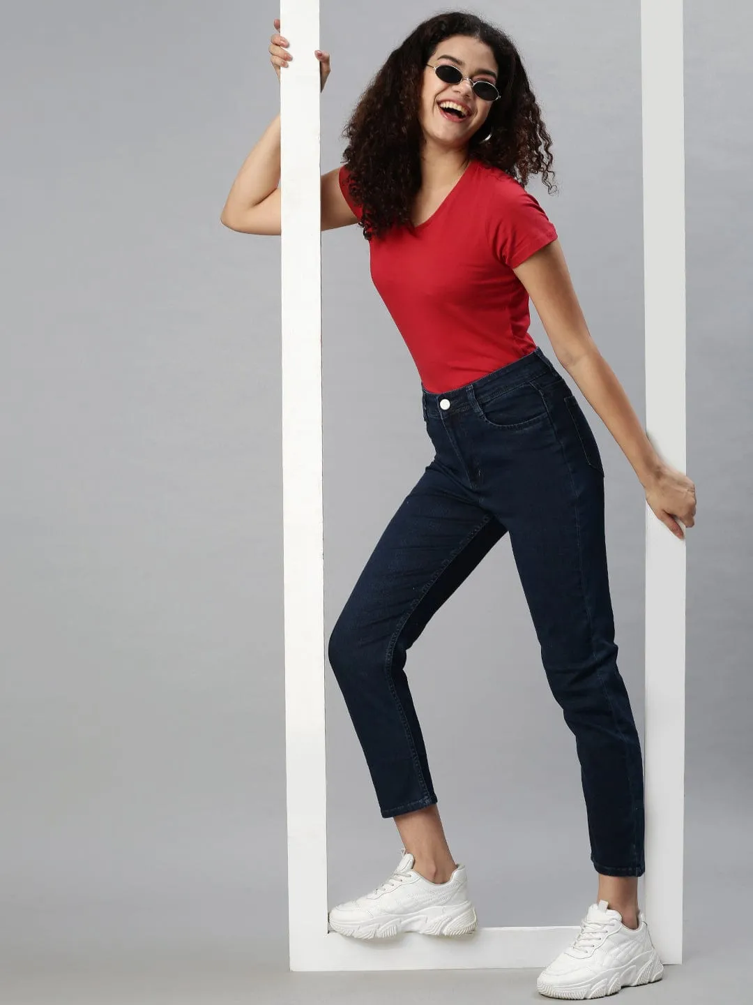 Women Blue Jean High-Rise Stretchable Jeans