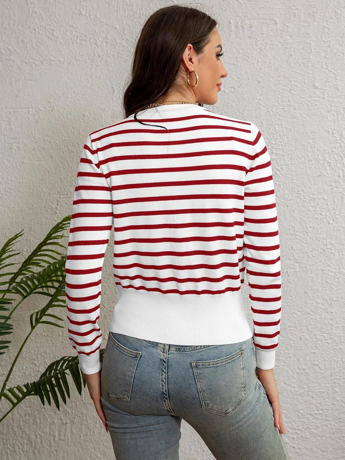 Women's Cardigan Coats Knitted Long Sleeve Sweaters Loose Fit Casual Cardigans with Pockets Fall 2024