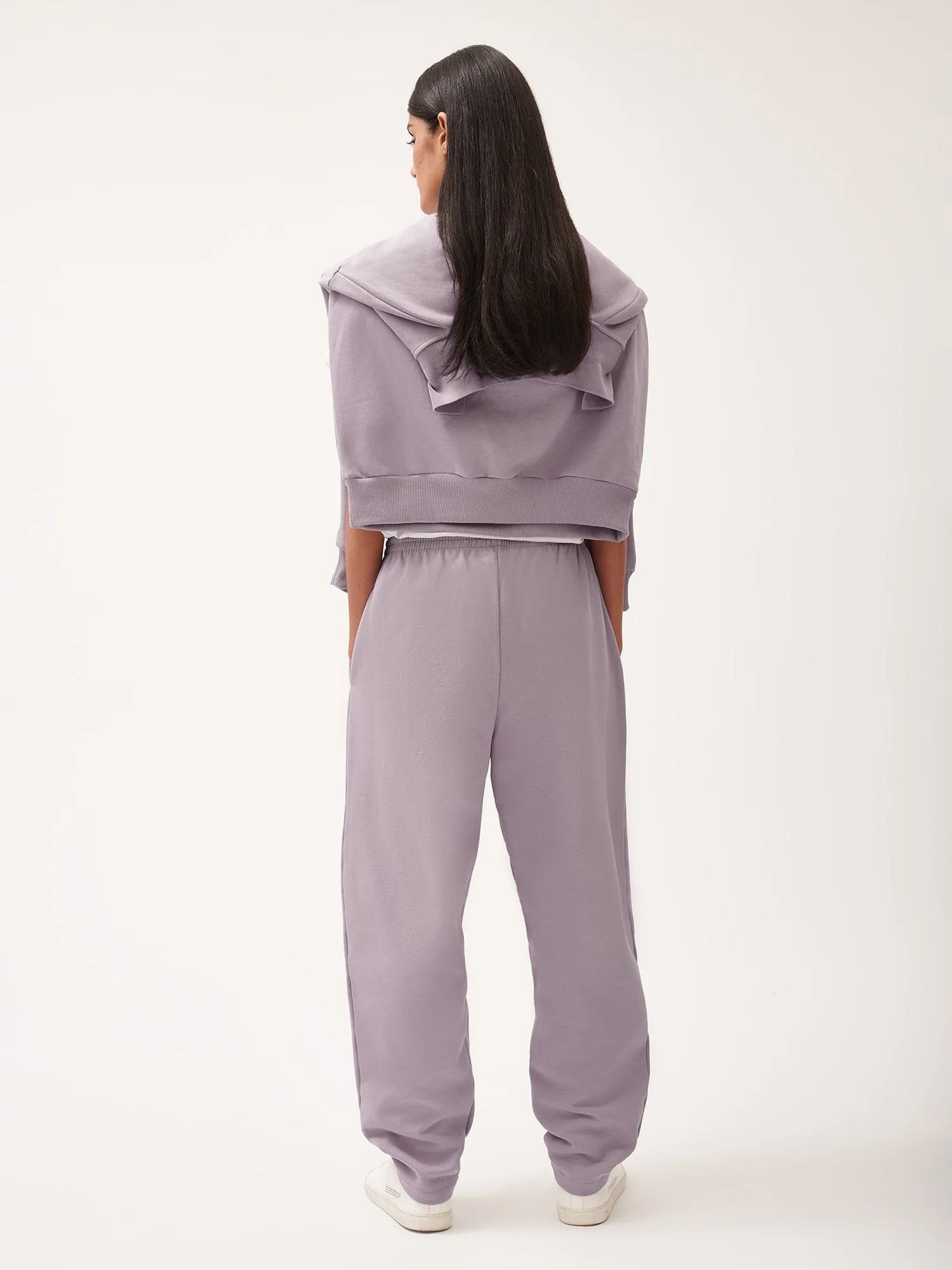 Womens DNA Barrel-Leg Track Pantsraisin purple