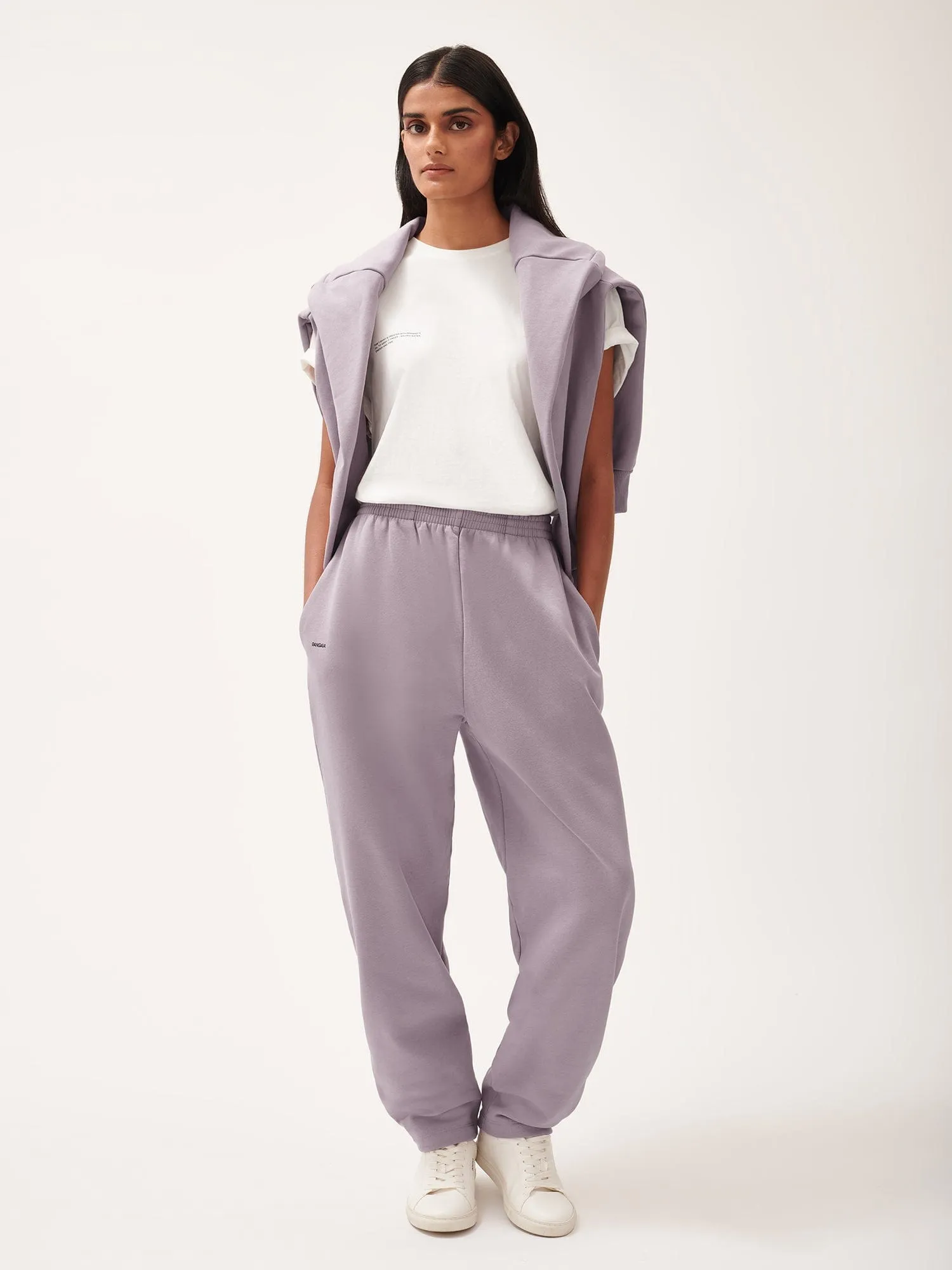 Womens DNA Barrel-Leg Track Pantsraisin purple