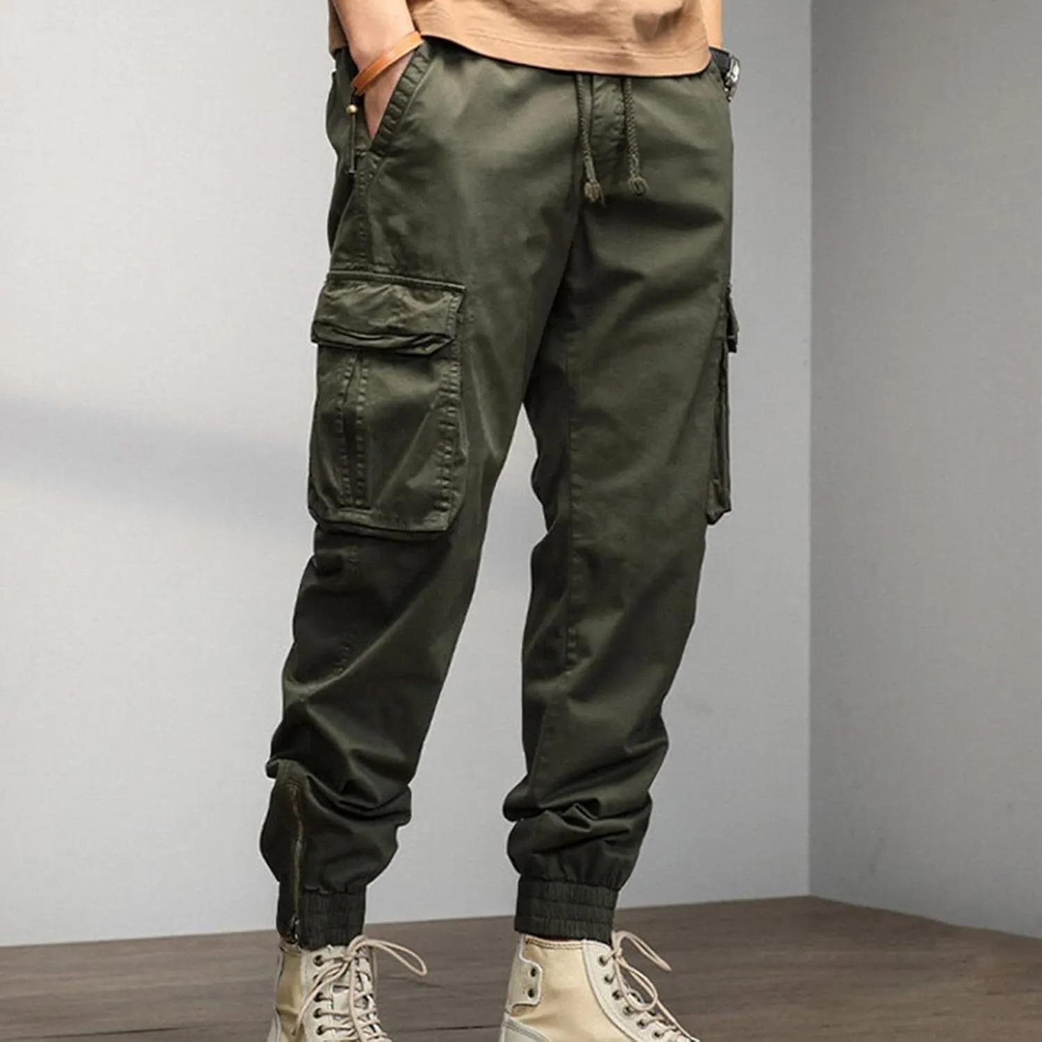 Work Pants for Men Construction Flex Waterproof Baggy Sweat Pants Classic Work Pants Relaxed Fit Straight Leg Tousers