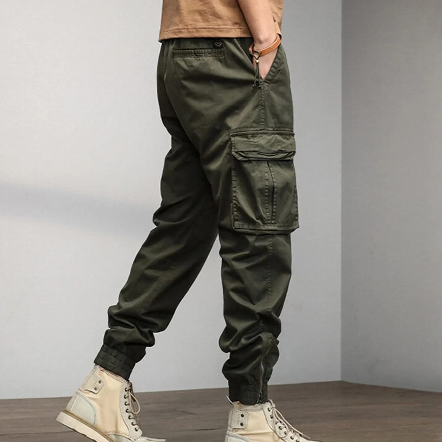 Work Pants for Men Construction Flex Waterproof Baggy Sweat Pants Classic Work Pants Relaxed Fit Straight Leg Tousers