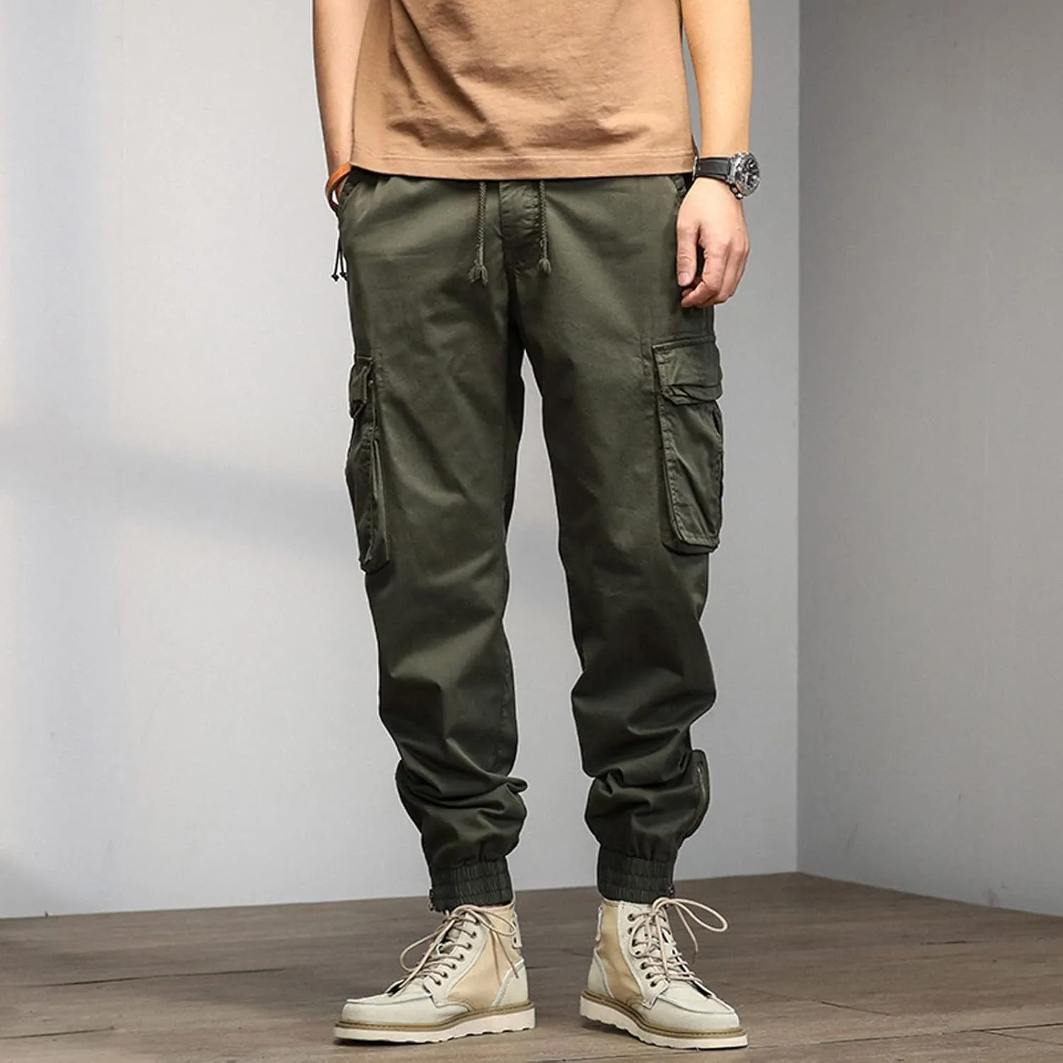 Work Pants for Men Construction Flex Waterproof Baggy Sweat Pants Classic Work Pants Relaxed Fit Straight Leg Tousers