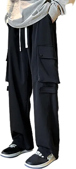 Work Pants for Men Slim Fit Loose Casual Sweatpants Lightweight Tactical Pants Multi Pockets Twill Sport Hiking Pants